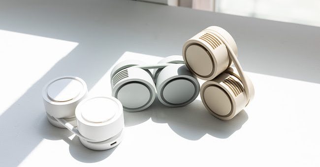くるっと巻いてコンパクトに！ポケットサイズの首かけ扇風機「Rolling」発売